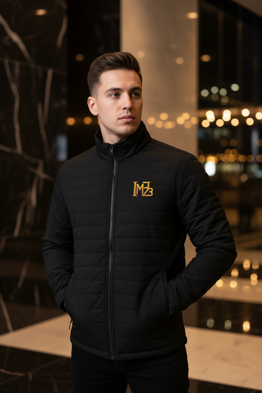 IM23 Quilted Full-Zip Jacket | Gesteppte Herren-Jacke, wasserabweisend, Deep Black