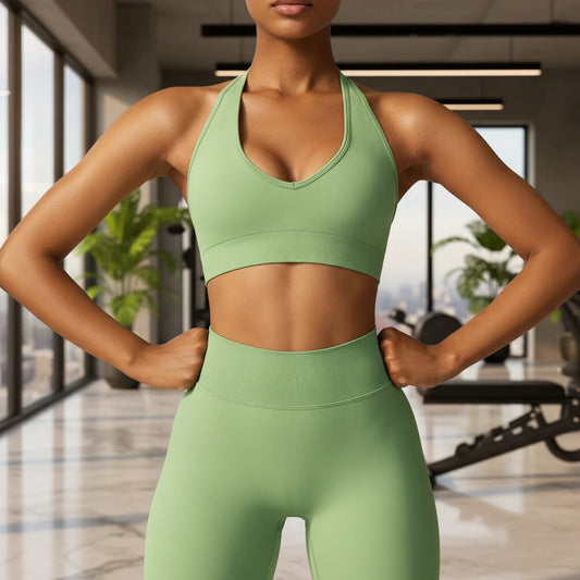 Premium Push-Up Sport-BH Damen – Atmungsaktiver Fitness Yoga-BH mit Polsterung - Sportswear Iron Monkey 23
