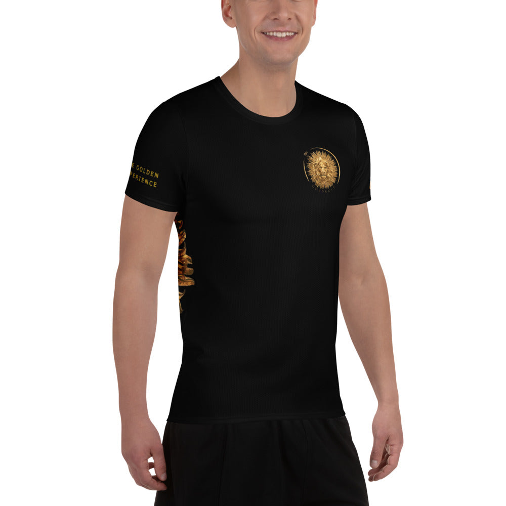Weißes Herren-Sportshirt von Sportswear Iron Monkey 23 mit Allover-Print, bequemes Shirt für sportliche Aktivitäten