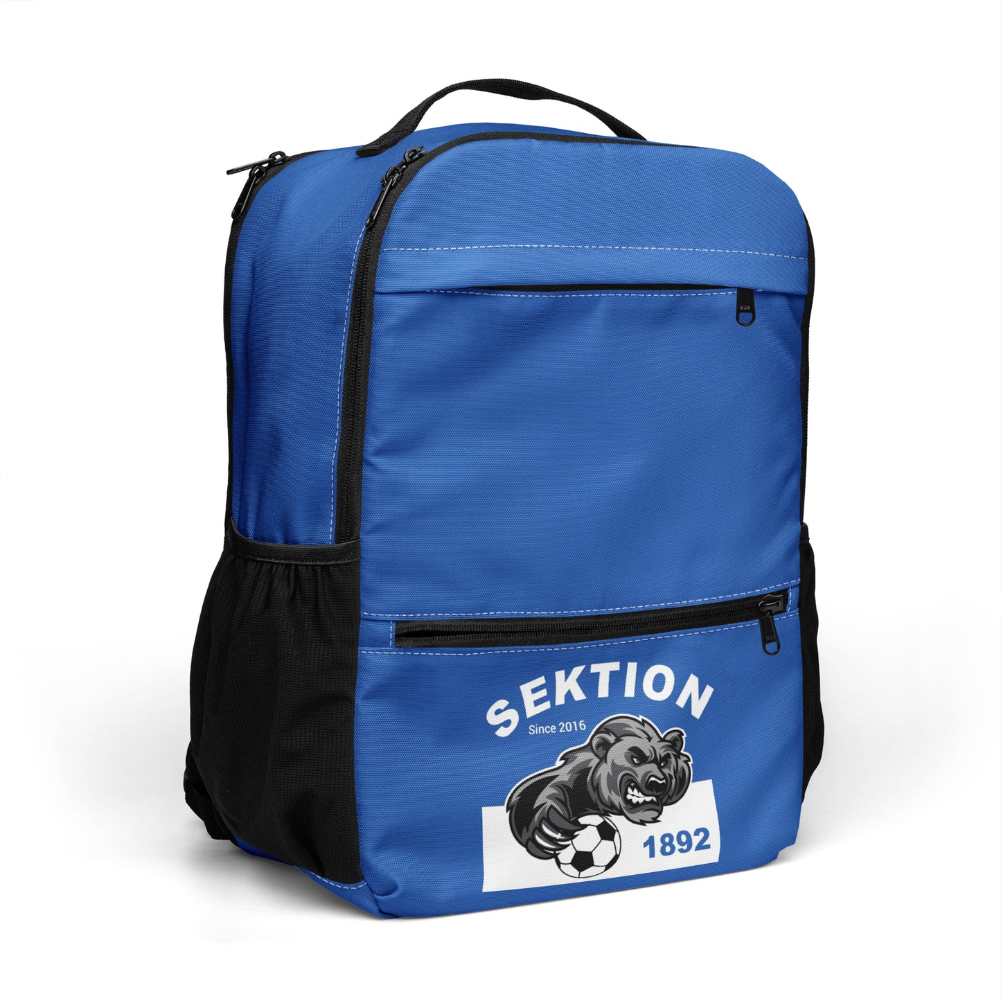 Allzweck-Rucksack von Sportswear Iron Monkey 23 mit Allover-Print, rechte Vorderseite, weiße Farbe, vielseitig und robust