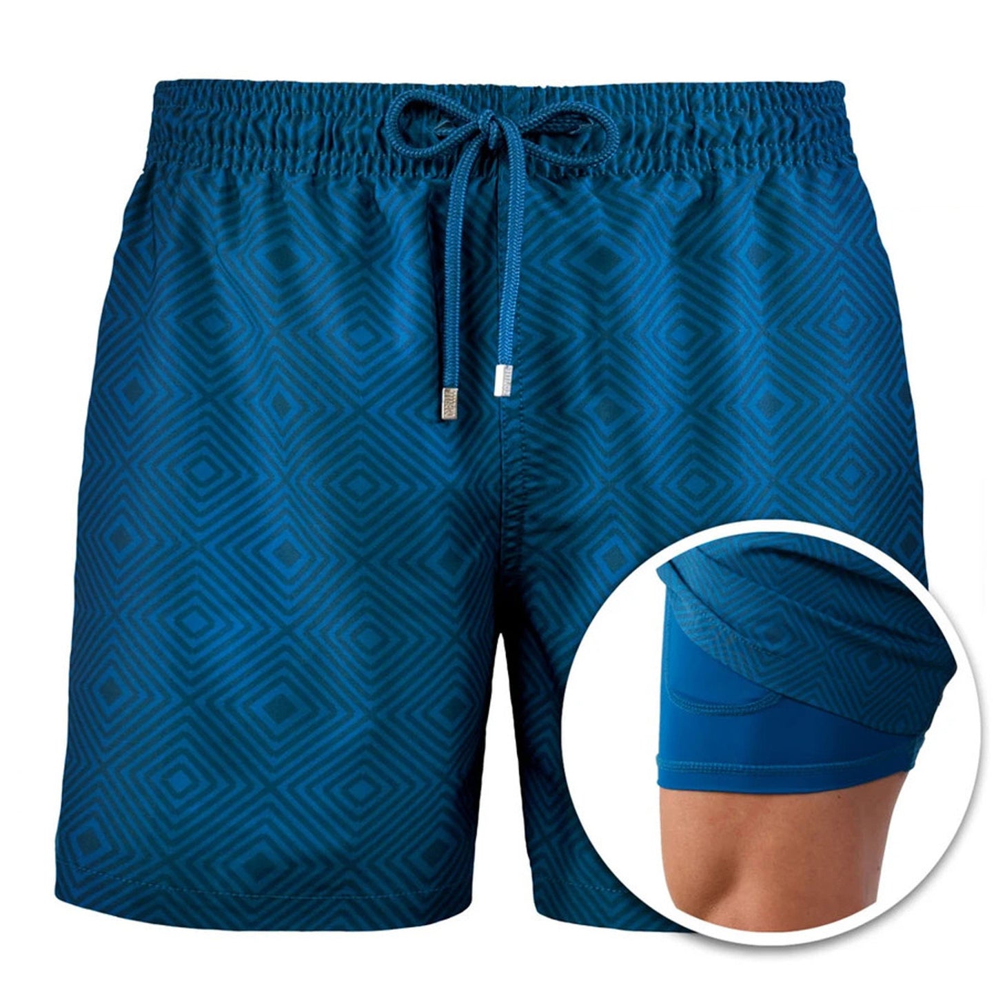Herren Sommer Shorts von eprolo, bedruckte Badeshorts mit Doppel-Layer für den Sommer, leichte und bequeme Hosen.