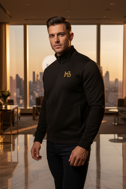 IM23 Quilted Full-Zip Jacket | Gesteppte Herren-Jacke, wasserabweisend, Deep Black