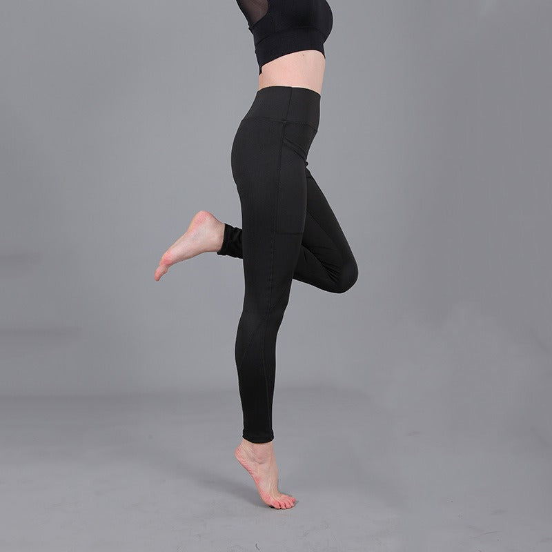 Premium High-Waist Yoga-Hose Damen – Fitness Leggings mit Taschen & Shaping-Effekt - Sportswear Iron Monkey 23