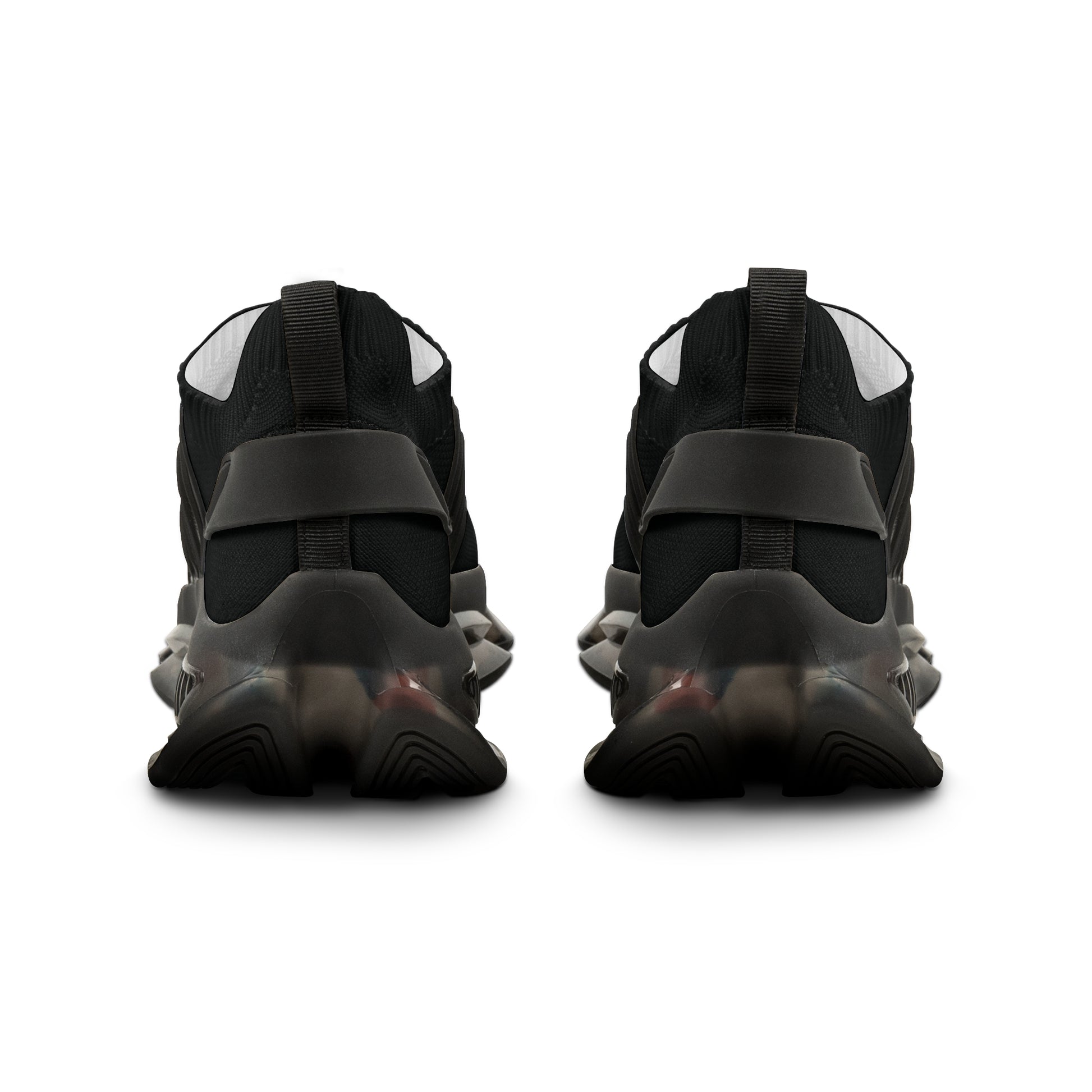 Herren Mesh-Sneaker von Jo Bergen Team mit Memory Foam, schwarze und weiße Laufschuhe, atmungsaktives Design, bequeme Sportschuhe