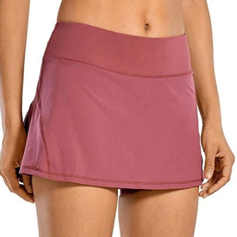 Damen 2-in-1 Skort von eprolo, sportliche Hose für Tennis, Golf und Laufen, mit integrierter Shorts, bequem und funktional