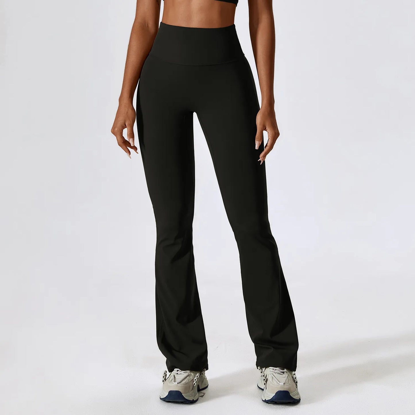 Premium Flare Yoga-Hose Damen – High-Waist Schlaghose mit hoher Elastizität für Tanz & Fitness - Sportswear Iron Monkey 23