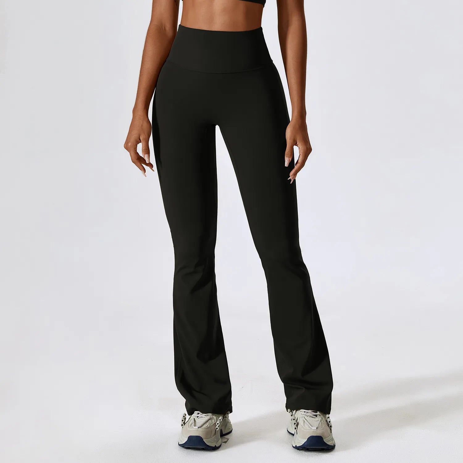 Premium Flare Yoga-Hose Damen – High-Waist Schlaghose mit hoher Elastizität für Tanz & Fitness - Sportswear Iron Monkey 23
