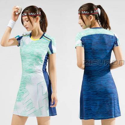 Damen Sport-Kleid von eprolo mit Innenshorts, geeignet für Badminton und Tennis, aus atmungsaktivem Sportmaterial.