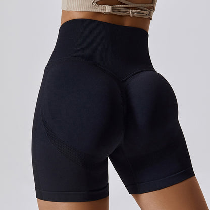 Eprolo Damen Yoga-Shorts aus hochwertigem, nahtlosem Material mit hohem Bund und Hüft-Lift für Fitness und Bewegung.