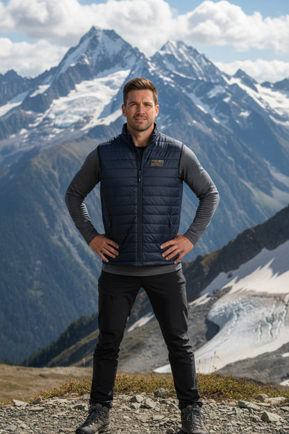 Premium Steppweste Herren - Leichte Puffer Vest wasser- und windabweisend