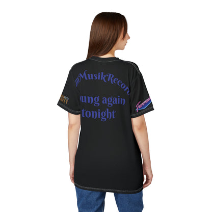 Unisex T-Shirt von Printify mit Grace Holloway Team Funmusik Radio Design, aus Polyester, bequemes Shirt für Fans.