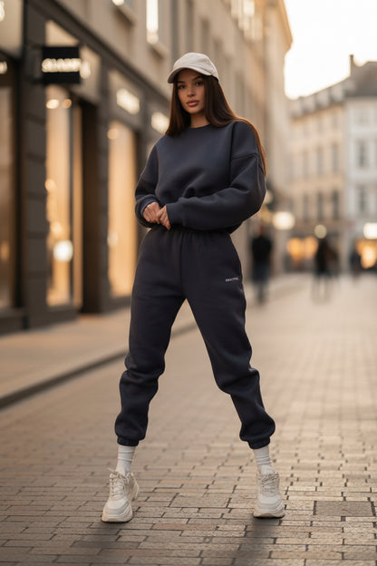 Eprolo Damen Casual Hoodie-Set mit Hose, bequemer Sportswear, in neutral Farben, lockere Passform, für Alltag und Training