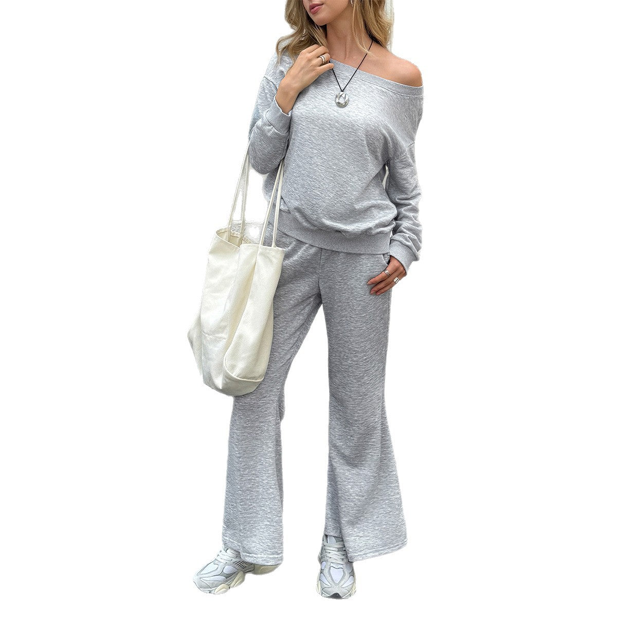 Eprolo Damen Sport-Set mit solidem T-Shirt und geraden Sporthose für Training und Freizeit, in lebendigen Farben.