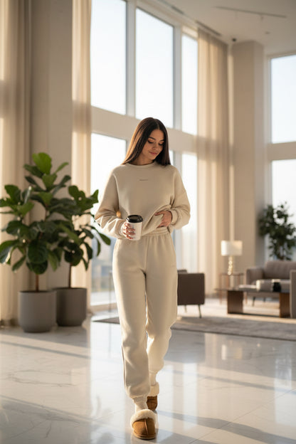 Eprolo Damen Casual Hoodie-Set mit Hose, bequemer Trainingsanzug in modischem Sweatshirt-Stil, ideal für Freizeit und Sport.