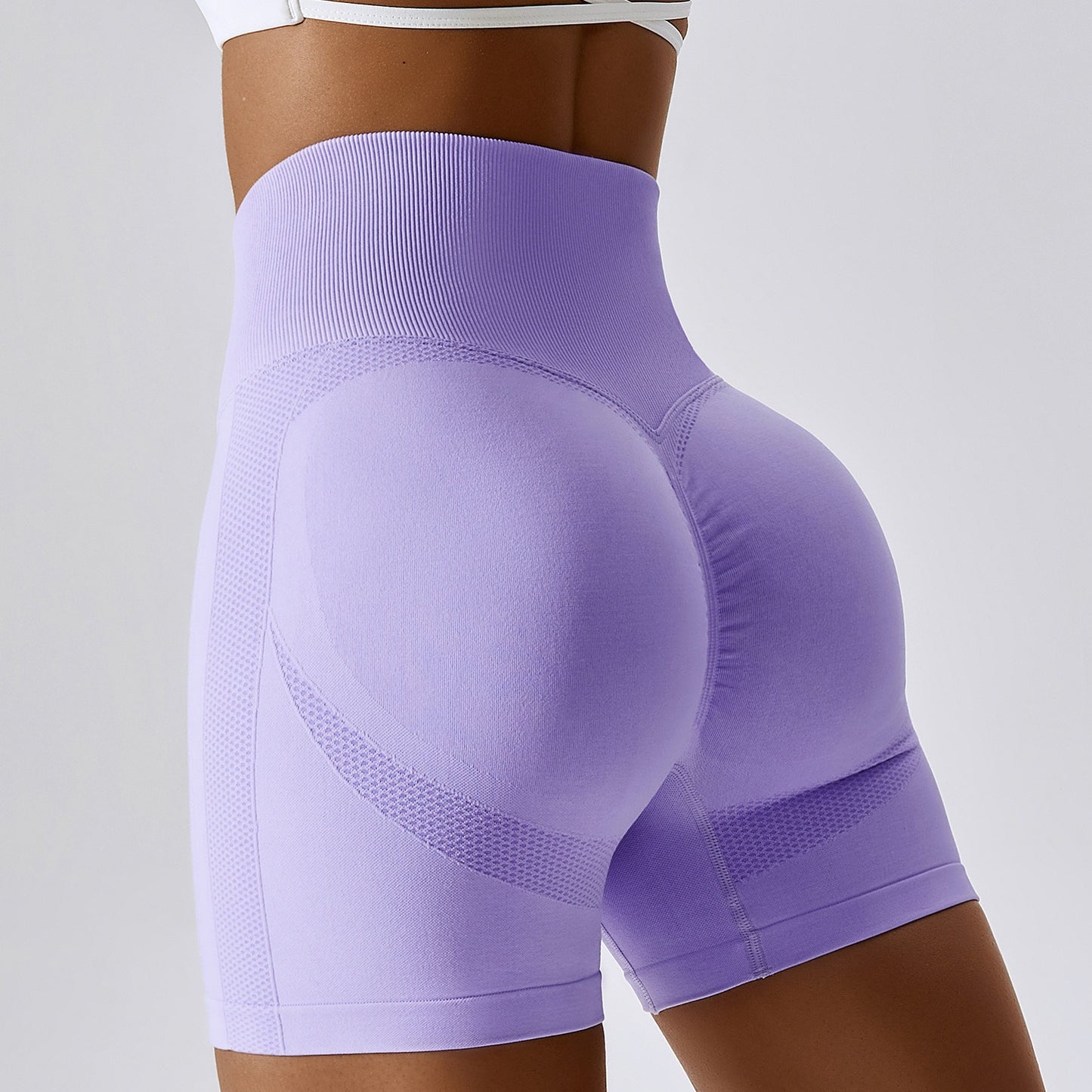 eprolo Damen Yoga-Shorts aus Premium-Honig-Pfirsich-Gewebe, nahtlos, hoch tailliert, mit Hüft-Lift, für Fitness und Bewegung