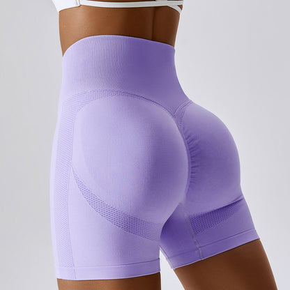 eprolo Damen Yoga-Shorts aus Premium-Honig-Pfirsich-Gewebe, nahtlos, hoch tailliert, mit Hüft-Lift, für Fitness und Bewegung