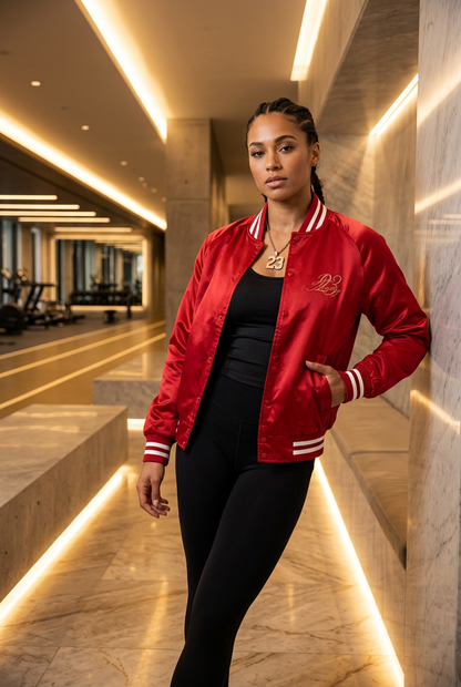 Satin Baseball Varsity Jacket - Sportswear Iron Monkey 23