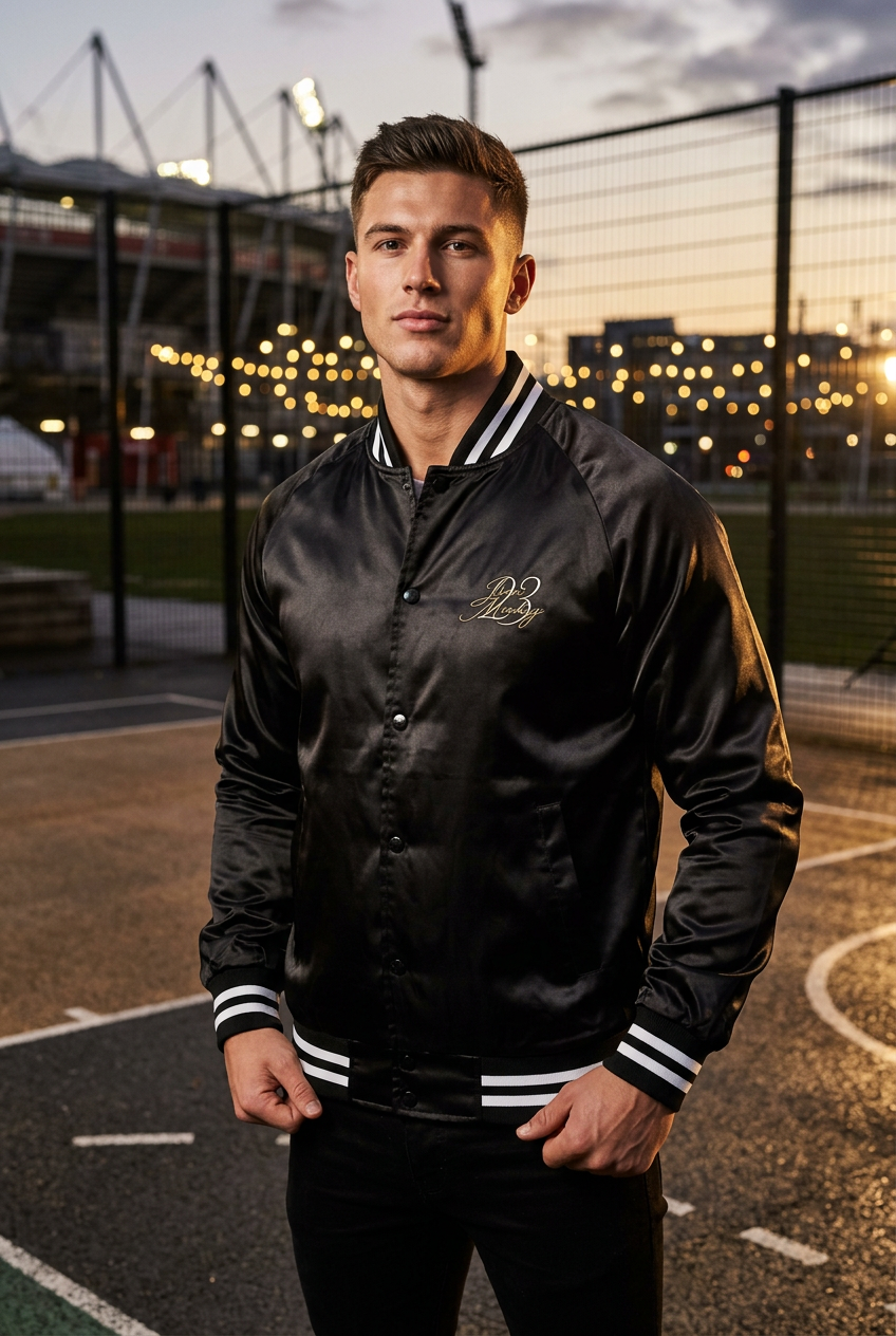 Satin Baseball Varsity Jacket - Sportswear Iron Monkey 23