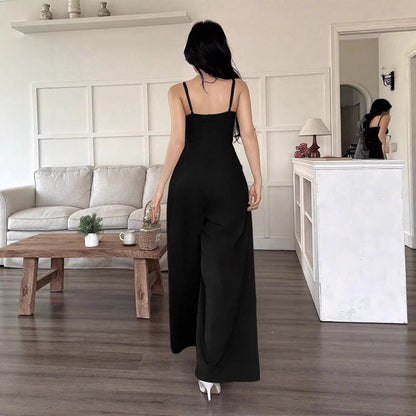IM23 Loose Jumpsuit | Ärmellos, Relaxed Fit – Black & Brown, S–XL