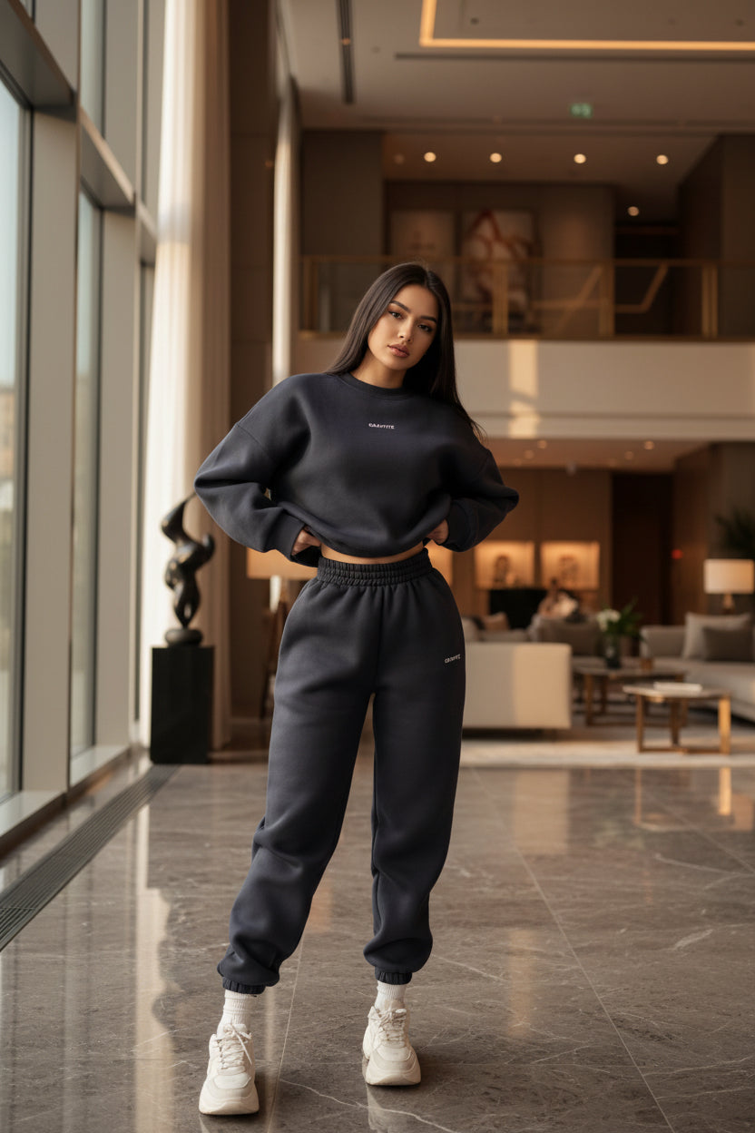 Eprolo Damen Premium Casual Hoodie-Set mit Sweatshirt und Hose, bequemer Trainingsanzug in modernem Design