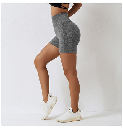 Eprolo Damen Yoga-Shorts, hoch tailliert, nahtlos, hip-lift, aus hochwertigem Material, ideal für Fitness und Yogapraxis