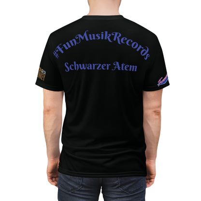 Unisex Schnitt & Näh T-Shirt mit Druck, Polyester, von Mira Veyra Team Funmusik Radio, ideal für Fans und Musikliebhaber.