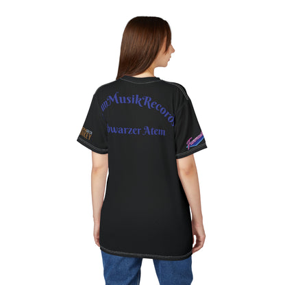 Unisex T-Shirt von Printify mit Mira Veyra Team Funmusik Radio Druck, aus Polyester, bequemes Shirt für Fans und Musikliebhaber
