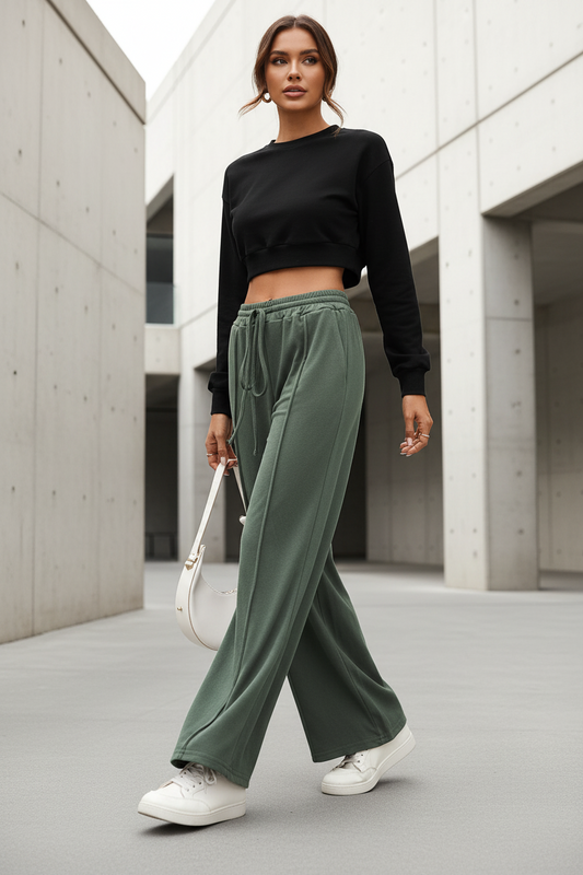 Premium Loose Pants Damen – Drawstring Hose mit Taschen & Kordelzug - Sportswear Iron Monkey 23