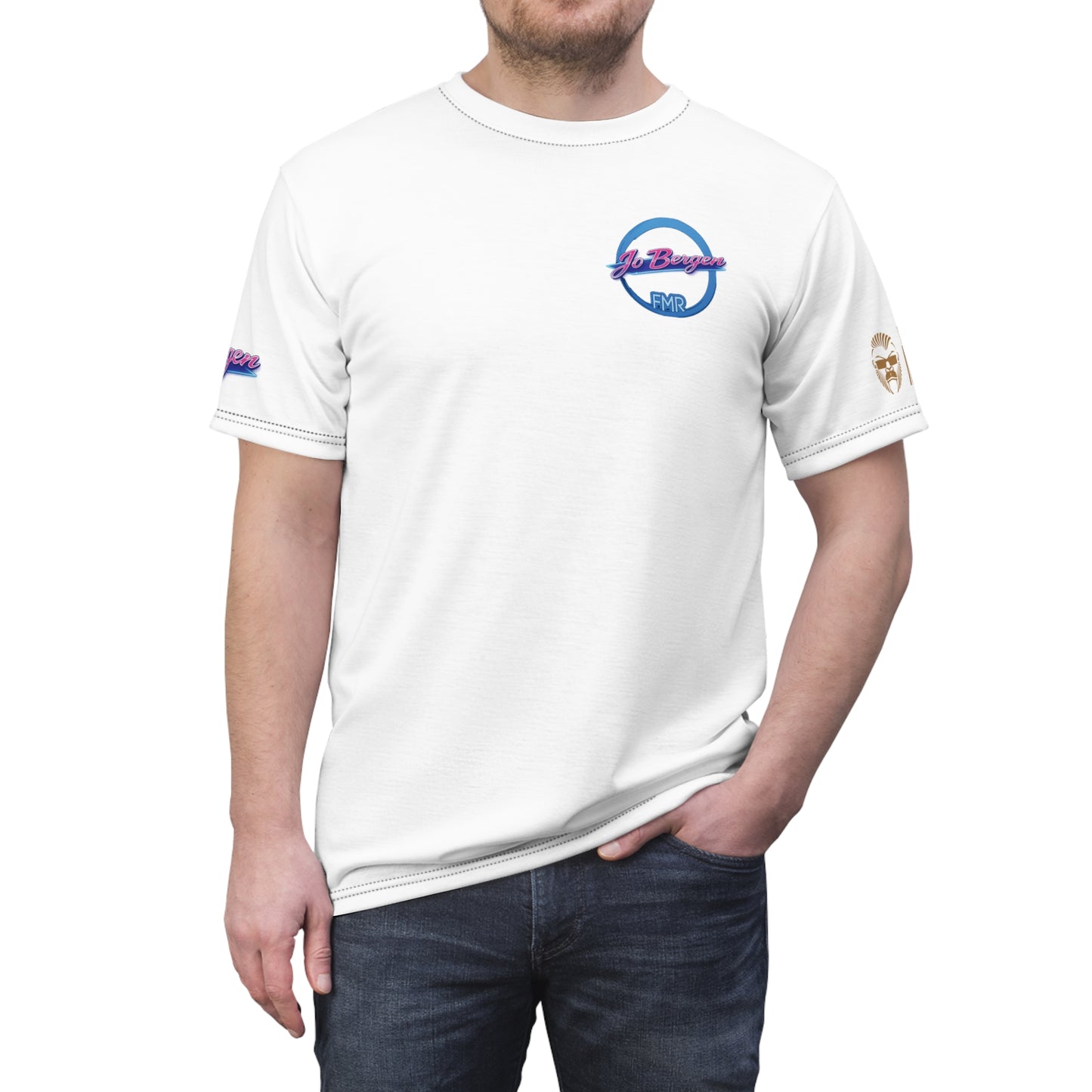 Jo Bergen Team Funmusik Radio - Unisex Cut & Sew Tee - Sportswear Iron Monkey 23
