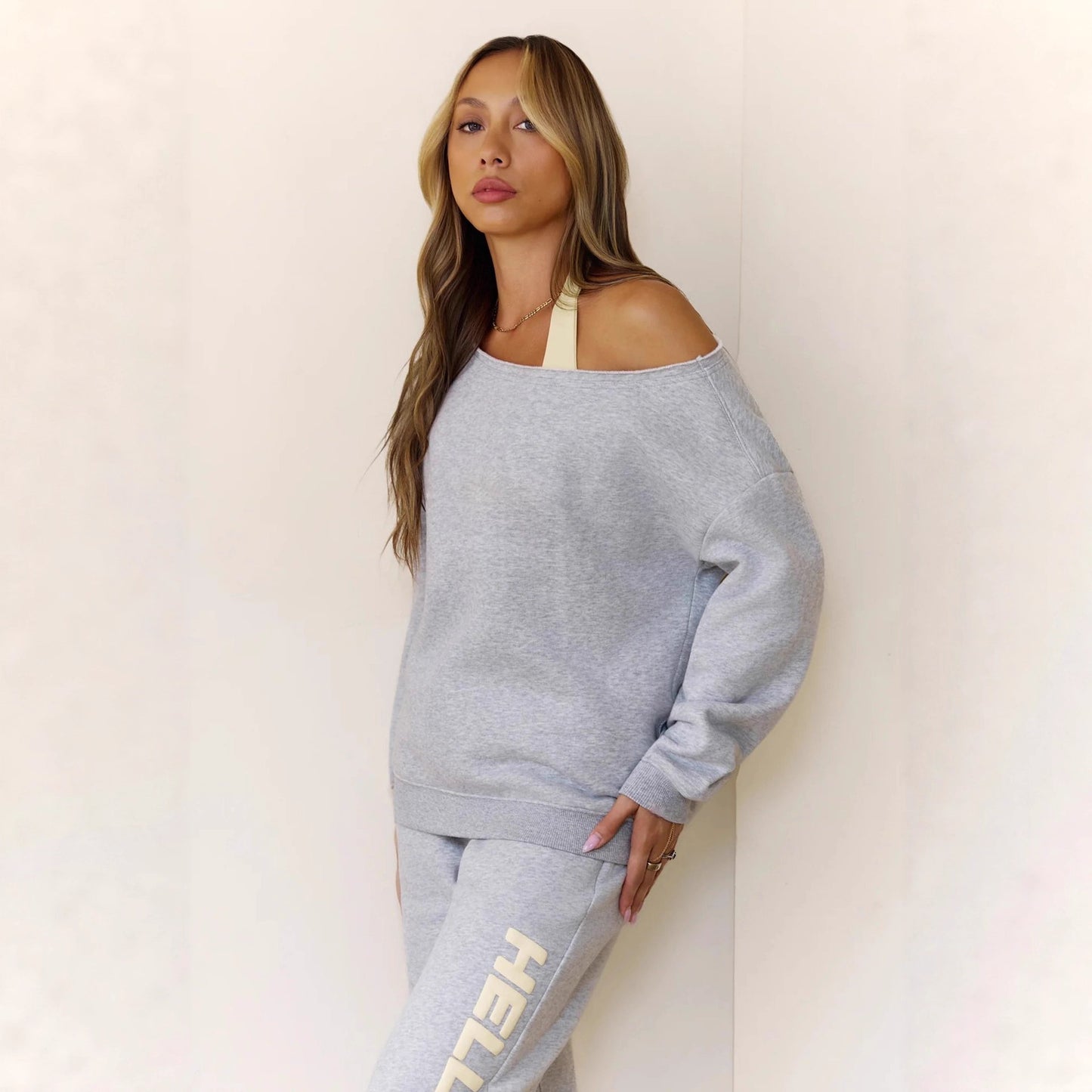 Premium Printed Hoodie-Set Damen 2-teilig – Fashion Spring Kapuzenpullover & Hose - Sportswear Iron Monkey 23