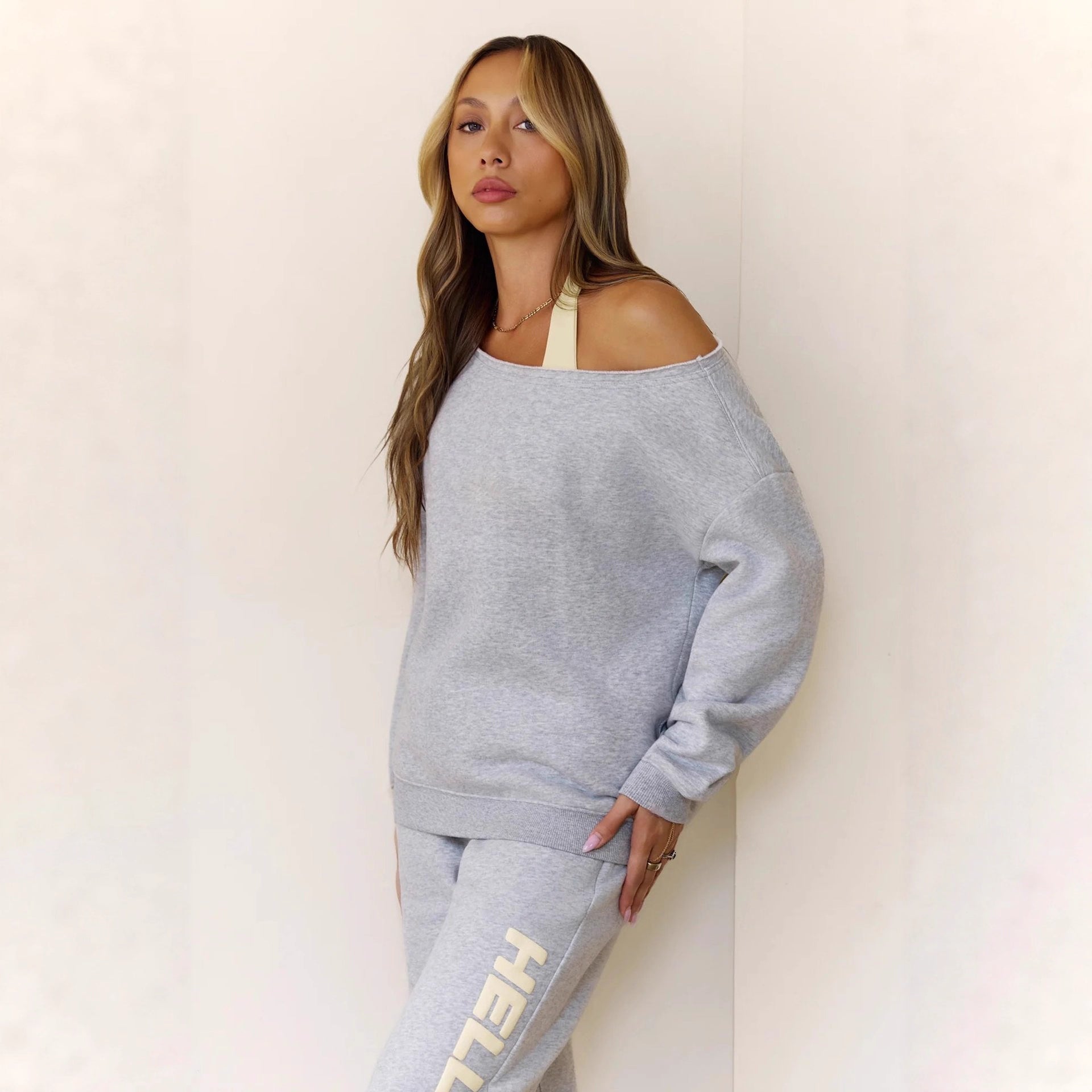 Premium Printed Hoodie-Set Damen 2-teilig – Fashion Spring Kapuzenpullover & Hose - Sportswear Iron Monkey 23