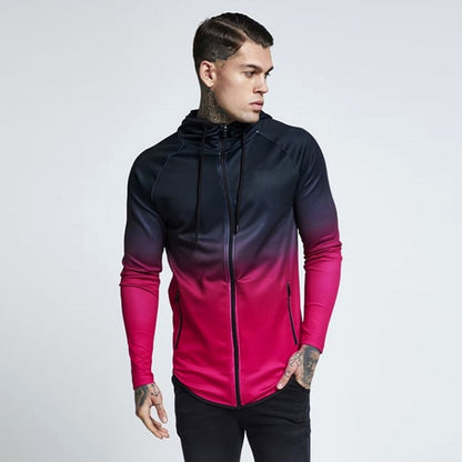 Premium Hooded Running Jacket Herren – Windproof Gym Training Fitness Outdoor Jogging Jacke - Sportswear Iron Monkey 23