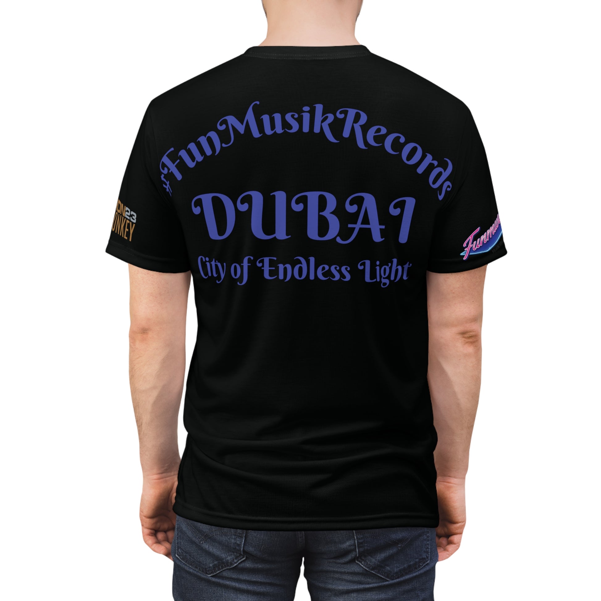 CAEL MACRAE Team Funmusik Radio - Unisex Cut & Sew T-Shirt Polyester - Sportswear Iron Monkey 23
