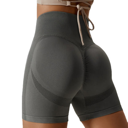 Eprolo Damen Yoga-Shorts, hochwertige Seamless High-Waist Hip-Lift Fitness Shorts, bequeme Hose für sportliche Aktivitäten