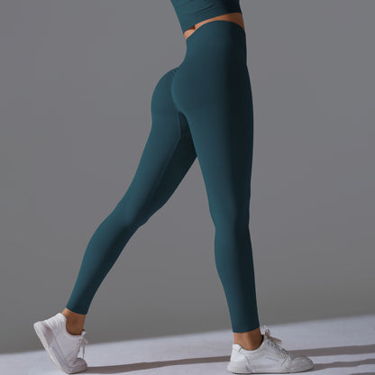 Damen High-Waist Leggings von eprolo, nahtlos, butt-lifting, in 15 Farben, geeignet für Yoga und Fitness, schwarze Hose