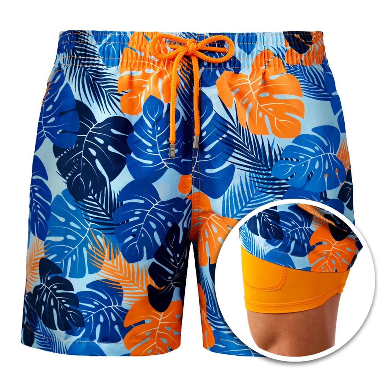 Herren Sommer Shorts von eprolo, bedruckte Badeshorts mit Doppel-Layer, leichte Sommerhose für den Strand und Freizeit.