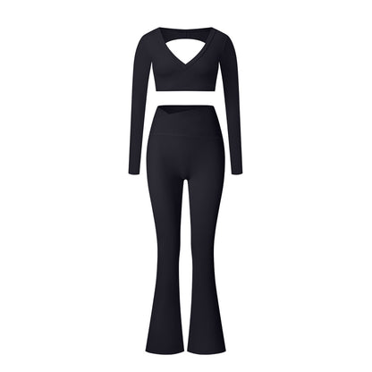 Premium Yoga-Set Damen 2-teilig – High-Waist Fitness Set mit Shaping-Effekt - Sportswear Iron Monkey 23