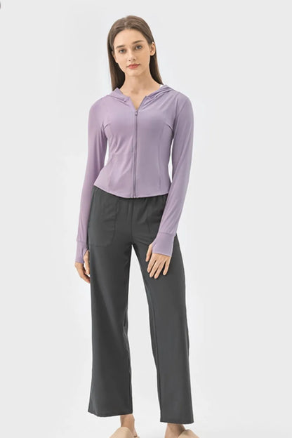 Premium Zip-Up Hoodie Jacke Damen – Langarm Sport-Kapuzenjacke mit Taschen - Sportswear Iron Monkey 23