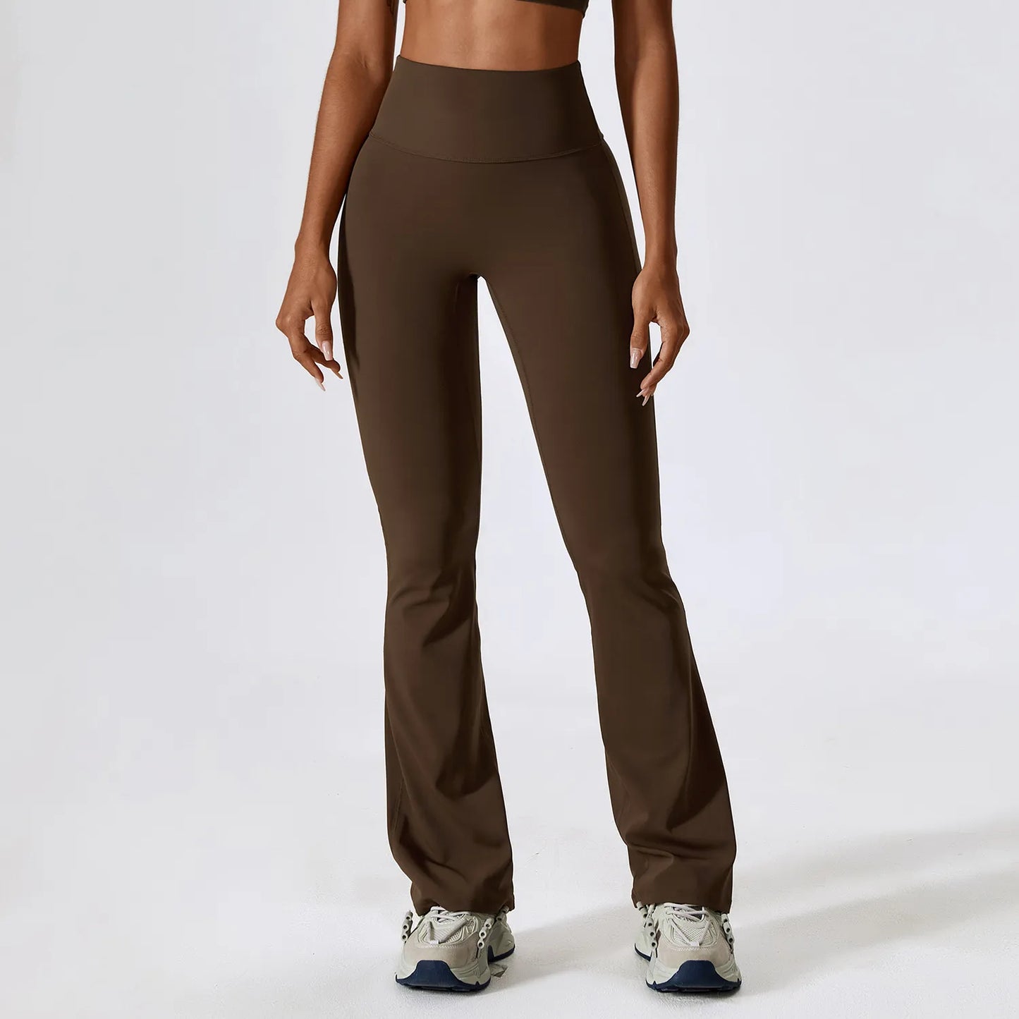 Premium Flare Yoga-Hose Damen – High-Waist Schlaghose mit hoher Elastizität für Tanz & Fitness - Sportswear Iron Monkey 23