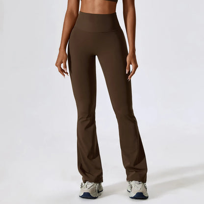 Premium Flare Yoga-Hose Damen – High-Waist Schlaghose mit hoher Elastizität für Tanz & Fitness - Sportswear Iron Monkey 23