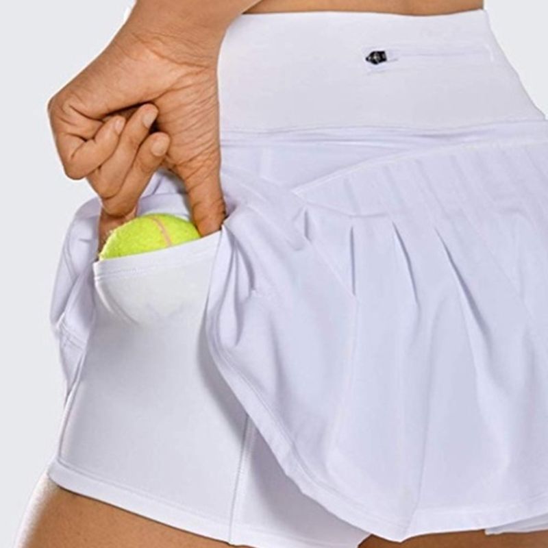 Damen 2-in-1 Skort von eprolo, sportliche Hose für Tennis, Golf und Laufen, mit elastischem Bund und sportlichem Design.
