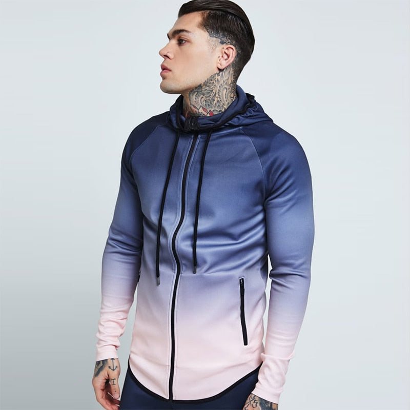 Premium Hooded Running Jacket Herren – Windproof Gym Training Fitness Outdoor Jogging Jacke - Sportswear Iron Monkey 23