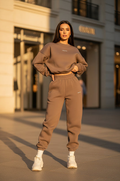 Eprolo Damen Hoodie-Set mit Trainingshose, bequemer Casual-Look, weiches Sweatshirt und passende Hose, modisches Sportoutfit