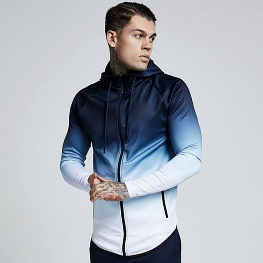 Premium Hooded Running Jacket Herren – Windproof Gym Training Fitness Outdoor Jogging Jacke - Sportswear Iron Monkey 23
