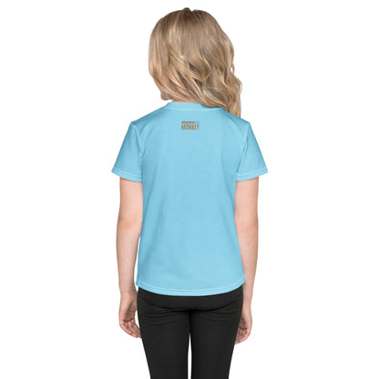 Kinder T-Shirt Jersey von Sportswear Iron Monkey 23 mit All-over-Print, Rundhalsausschnitt und 2-Wege-Stretch für aktive Kinder.