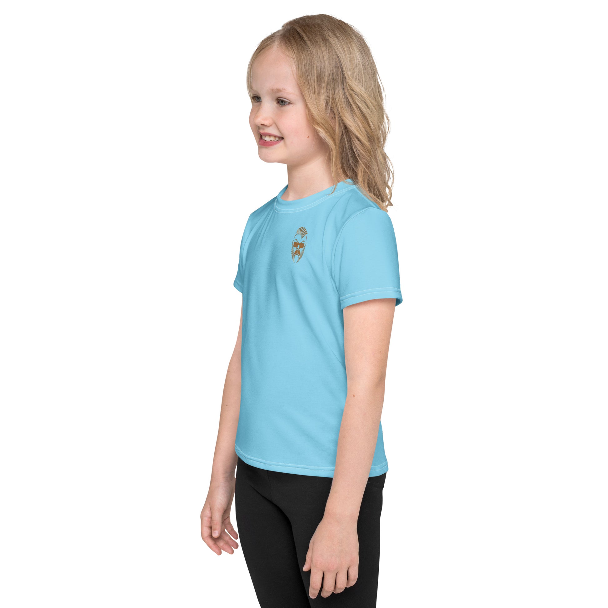 Kinder T-Shirt Jersey von Sportswear Iron Monkey 23 mit Allover-Print, Rundhalsausschnitt und 2-Wege-Stretch für aktive Kinder.