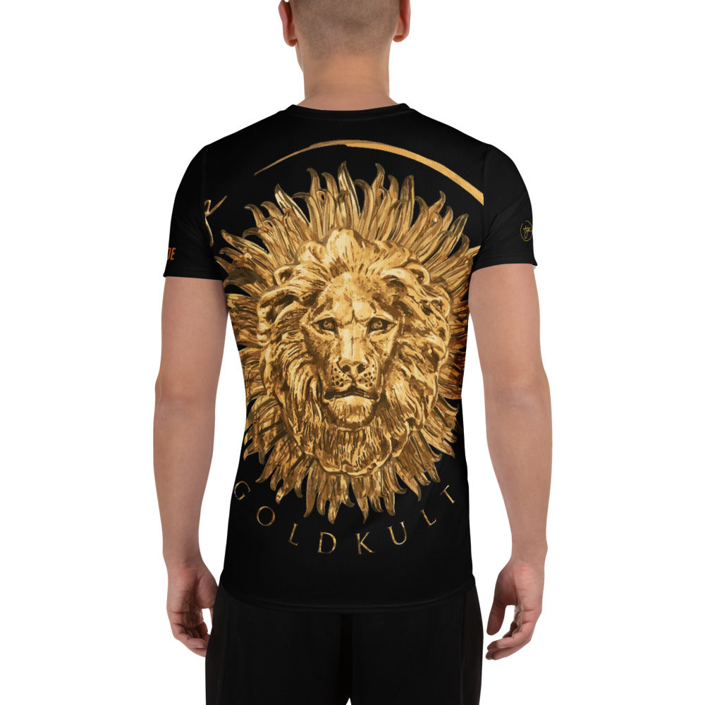 Weißes Herren-Sportshirt von Sportswear Iron Monkey 23 mit Allover-Print, sportliche Passform und atmungsaktives Material.
