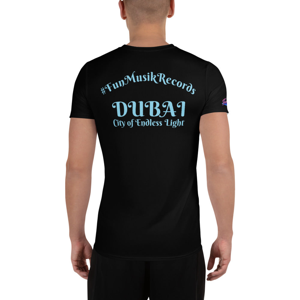 Athletisches weißes T-Shirt von Sportswear Iron Monkey 23 mit All-Over-Print und UPF 50+ für sportliche Aktivitäten.