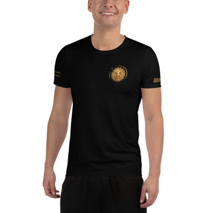 Sportliches Herren-T-Shirt von Sportswear Iron Monkey 23 mit Allover-Print in Weiß, bequemes Kurzarm-Design.