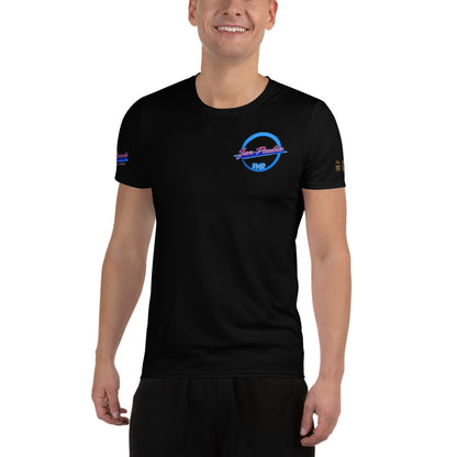 Sportliches Herren-T-Shirt von Sportswear Iron Monkey 23 mit All-Over-Print und UPF 50+ Schutz, weißes Design, Frontansicht.